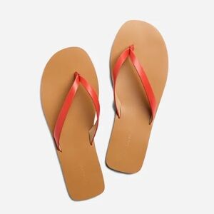 Madewell The Gabi Himalayan Orange Slipper Flip Flop Sandals Sz 8 Beach EUC